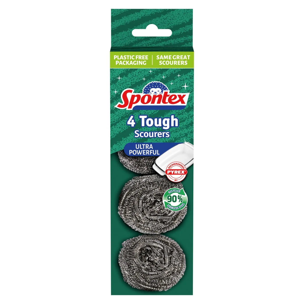 Spontex Tough Scourer - For Best Results Use with Oven Cleaner 4 per pack