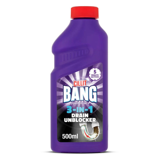 Cillit Bang Drain Odour Eliminator & Unblocker Gel 500ml