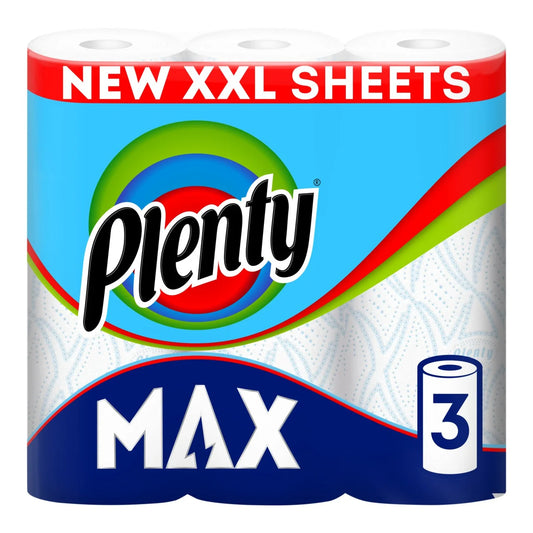 Plenty Max Performance Kitchen Roll 3 per pack