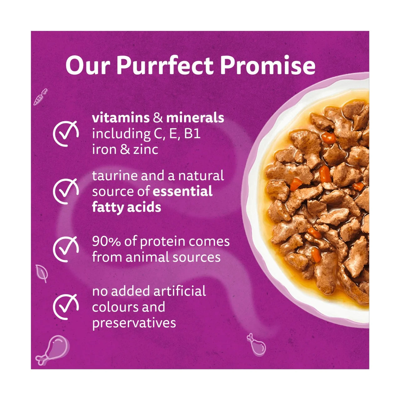 Whiskas 1+ Wet Cat Food Pouches Aromatic Fusion in Gravy 12 x 85g