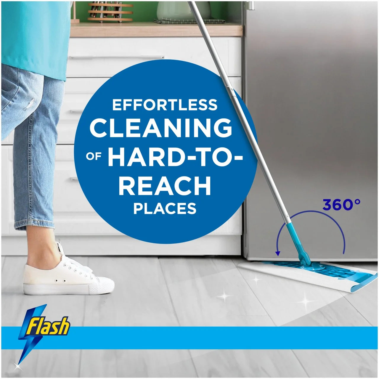 Flash Speed Mop Wet Cloth Multi-Surface Refills Crisp Lemons 24 per pack