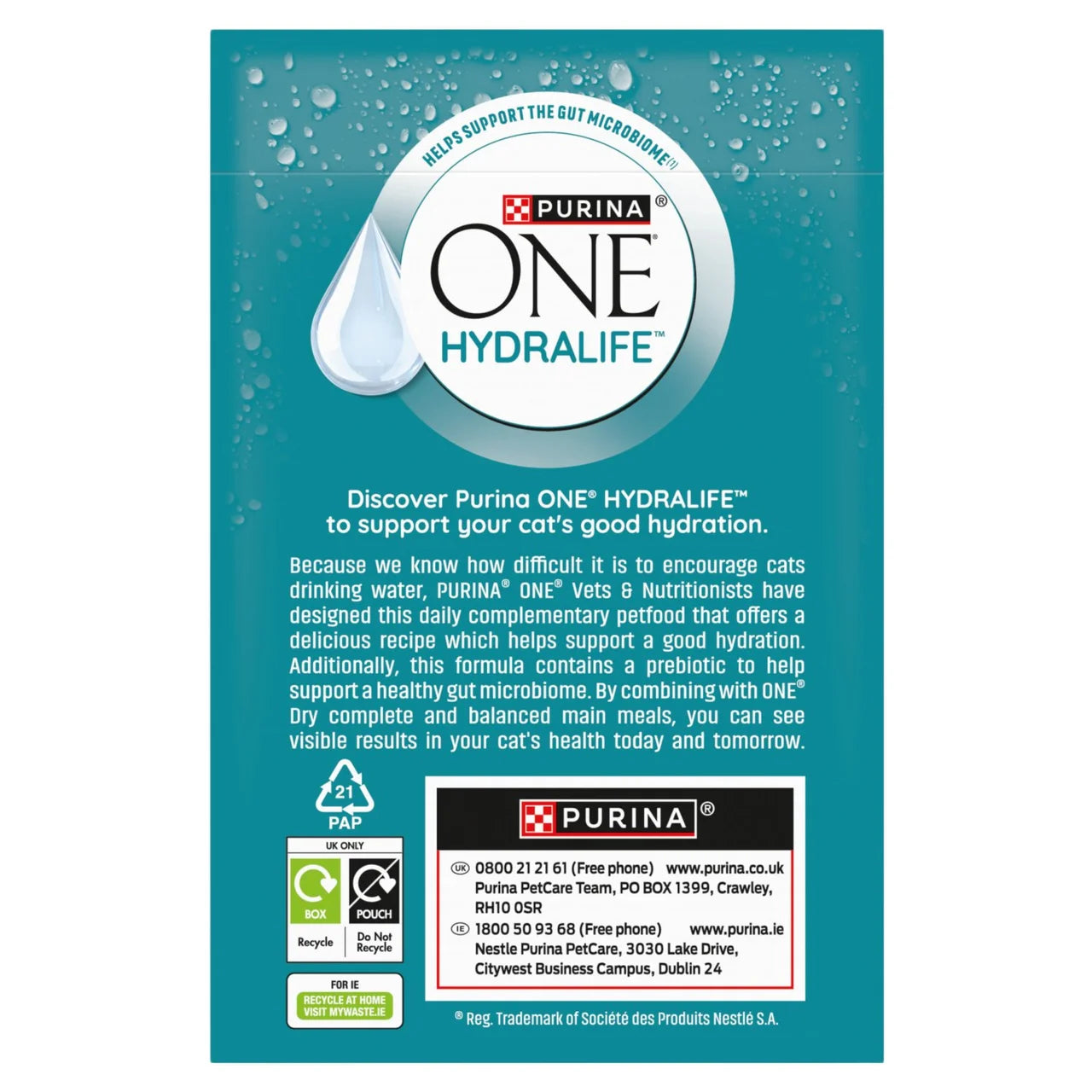 PURINA ONE HYDRALIFE with Chicken Liquid Cat Supplement 6 x 50g