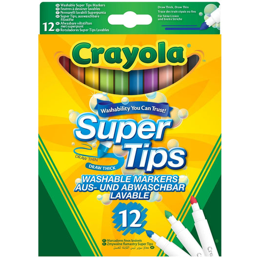 Crayola Bright Supertips 12 per pack