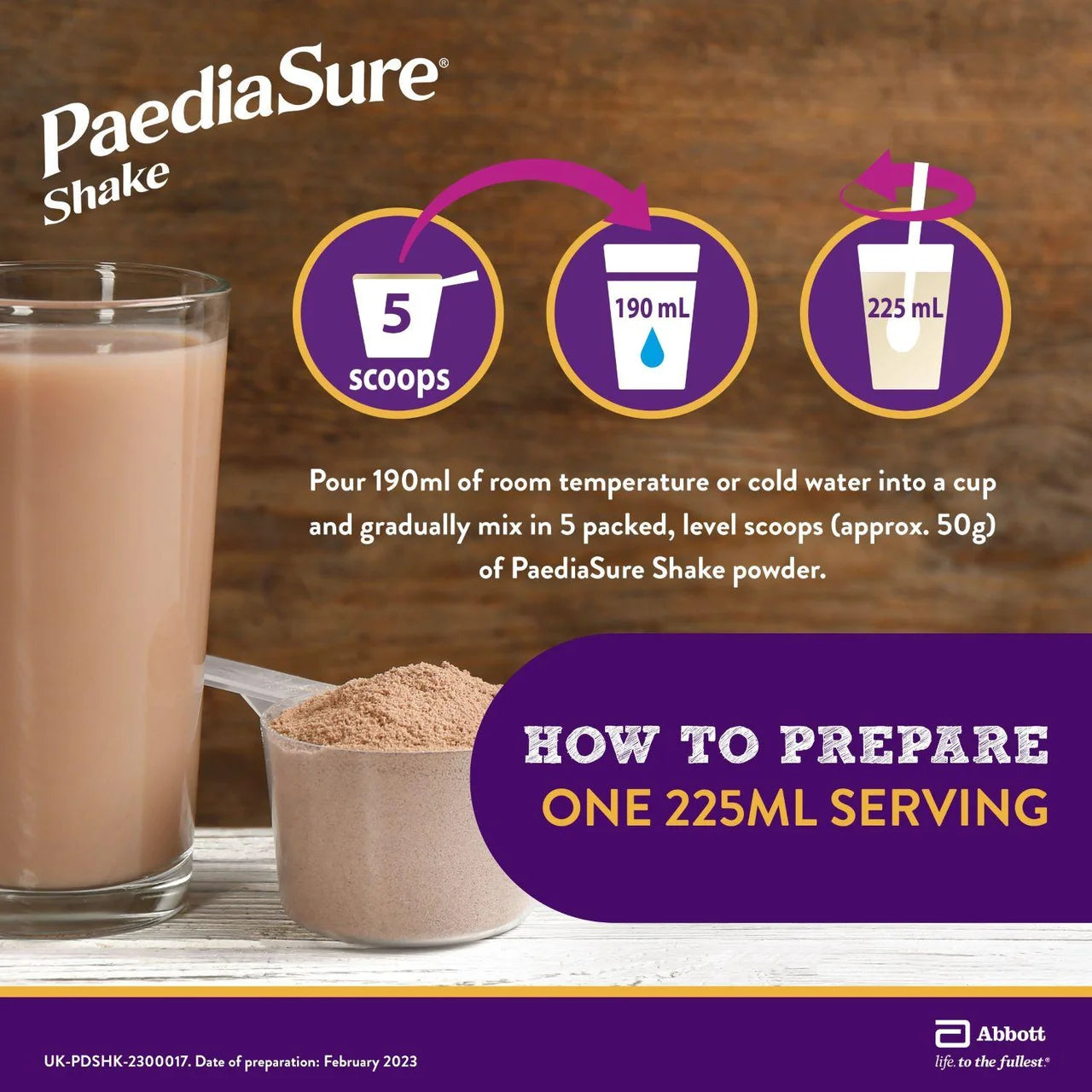 PaediaSure Shake Chocolate Nutritional Supplement Powder, 1-10 Yrs 400g
