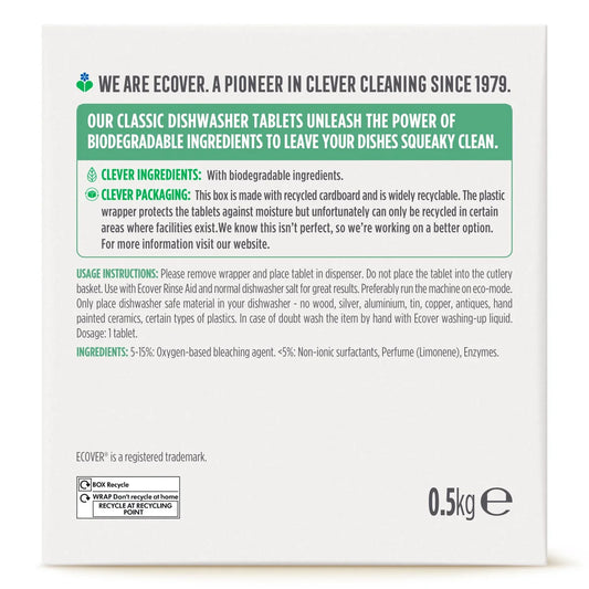 Ecover Classic Dishwasher Tablets 25 per pack