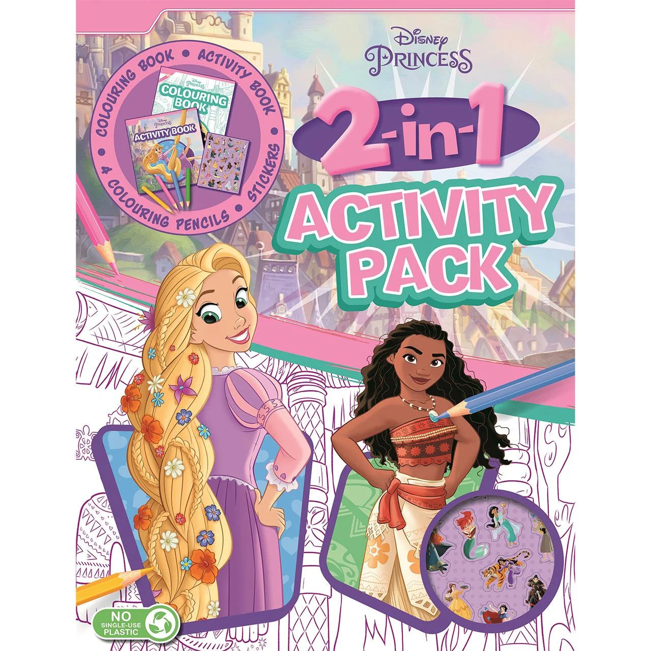 Igloo Books Disney Princess 2-in-1 Activity Pack