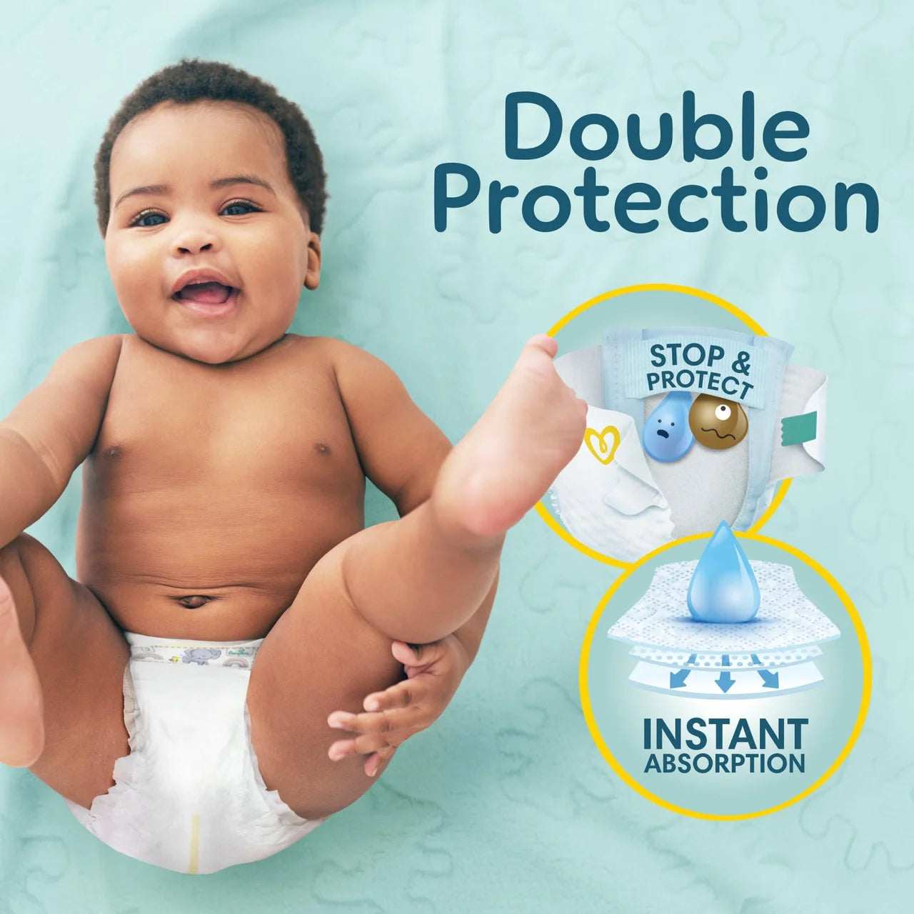 Pampers New Baby Nappies, Size 2 (4-8kg) Jumbo+ 76 per  Pack
