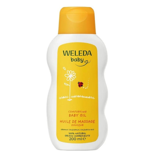 Weleda Baby Oil with Calendula, Gentle Protection, 100% Certified Natural 200ml