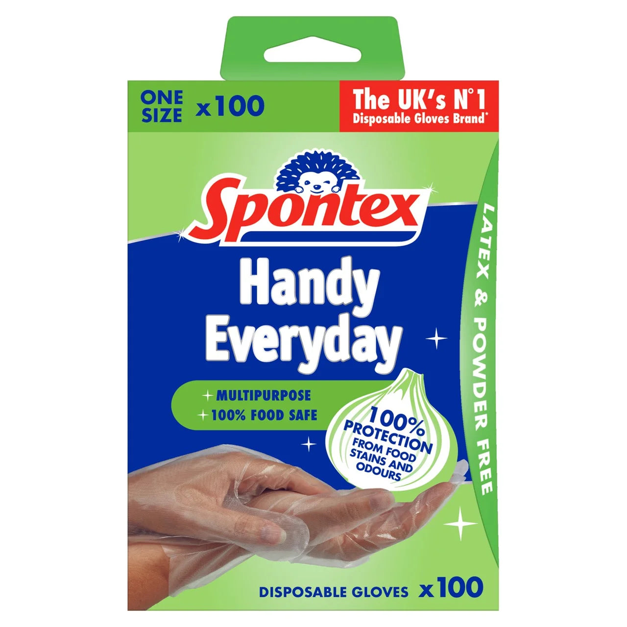 Spontex Disposable Gloves Multipurpose Latex Free 100 per pack