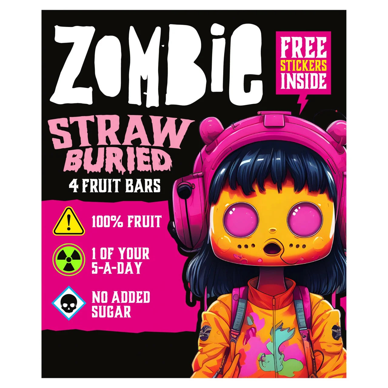 Zombie Fruit Bars Strawburied Multipack 4 x 25g