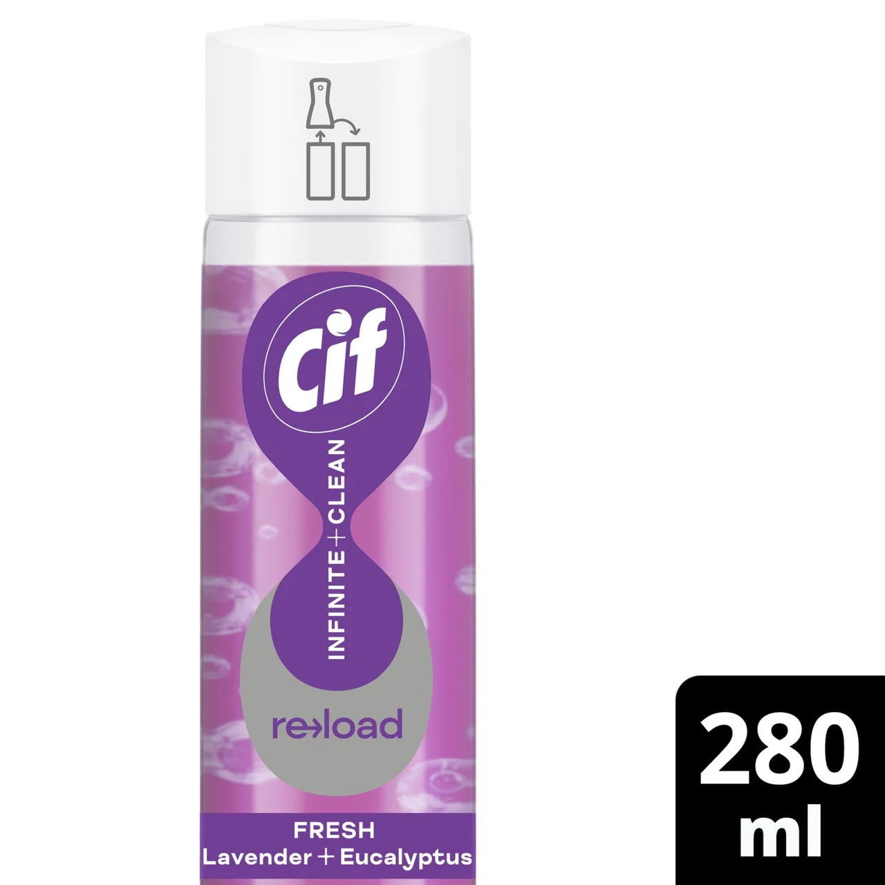 Cif Infinite Clean Lavender & Eucalyptus All In One Reload Cleaner Refill 280ml