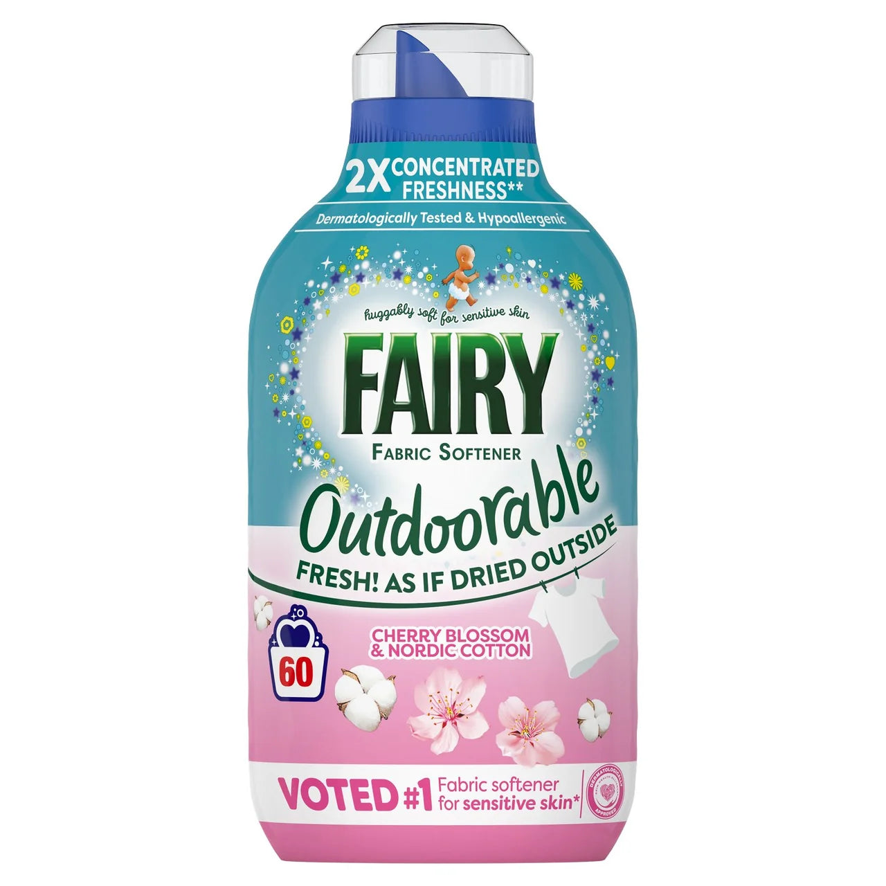 Fairy Outdoorable Fabric Conditioner Cherry Blossom & Nordic Cotton 840ml