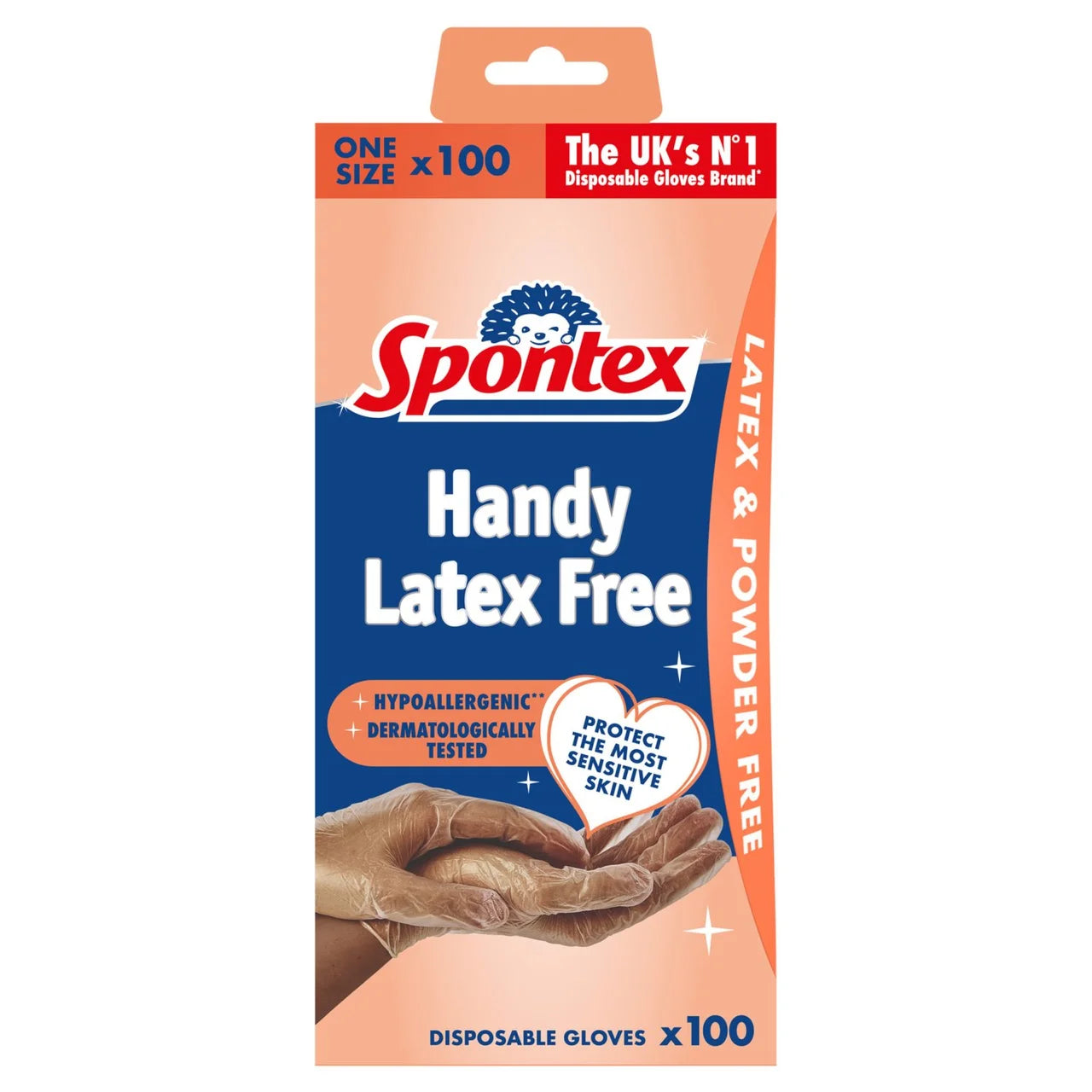 Spontex Handy Latex Free Disposable Gloves 100 per pack