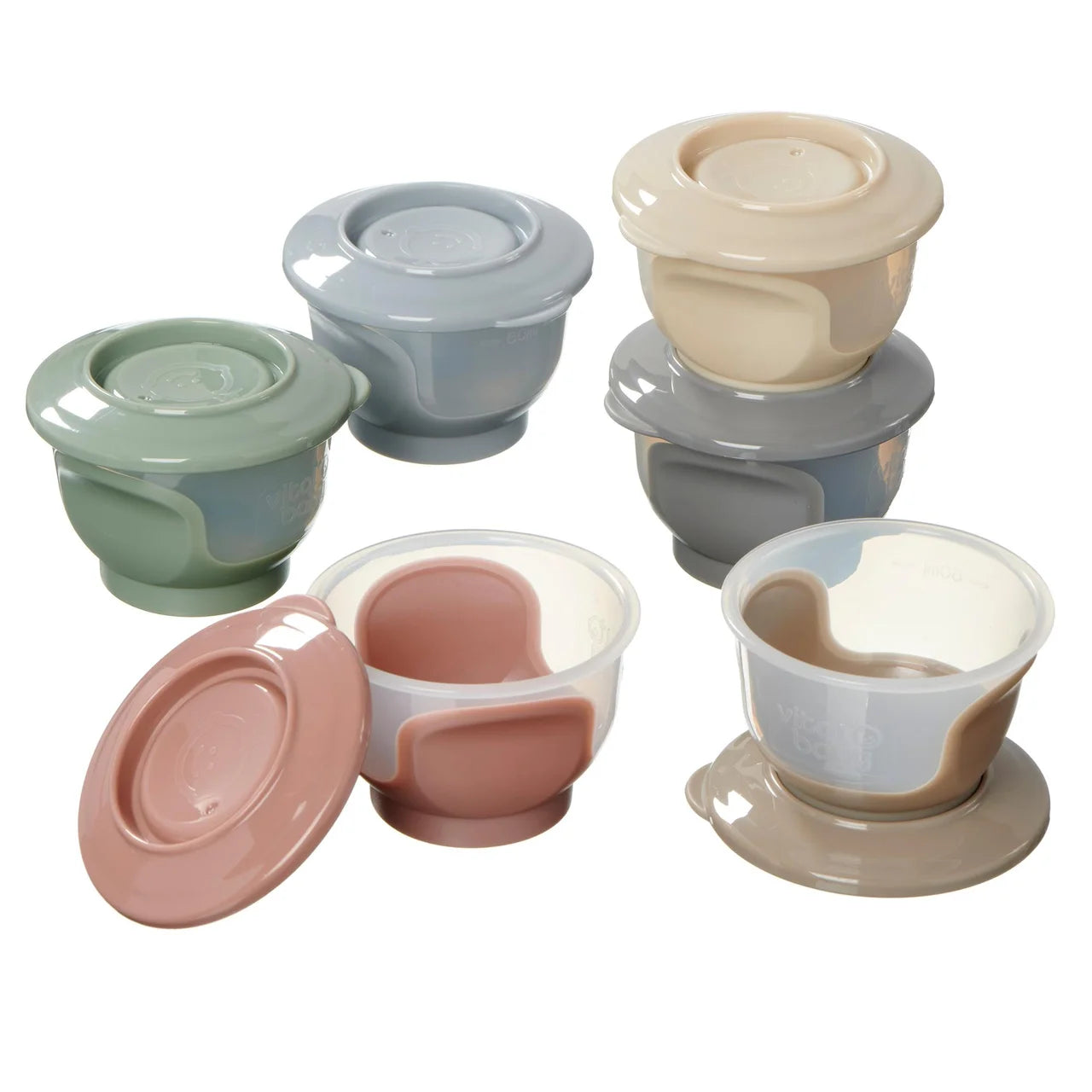 Vital Baby Nourish Store & Wean Pots, Small 60ml 6pk - natural 6 per pack