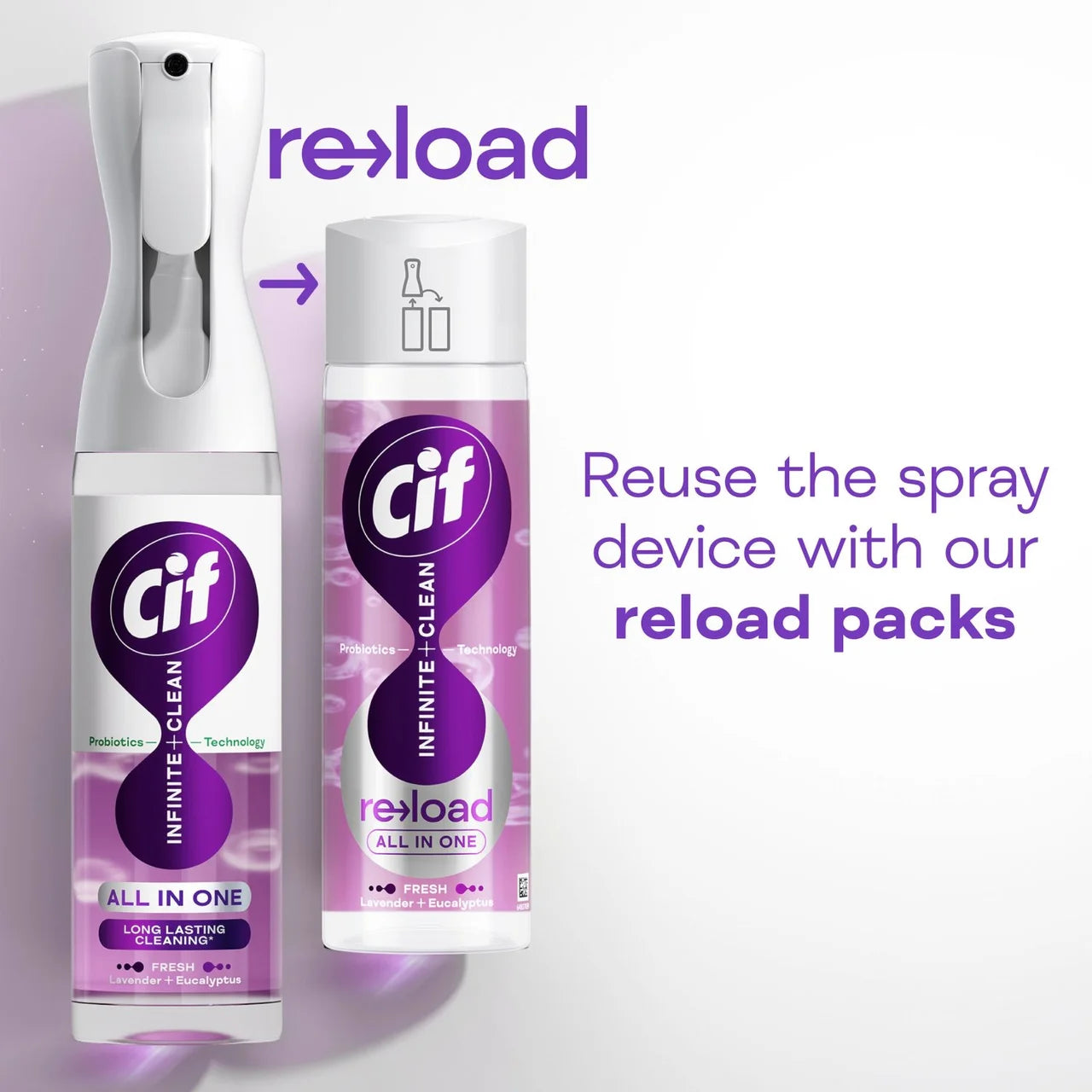 Cif Infinite Clean Lavender & Eucalyptus All in One Cleaning Spray 280ml