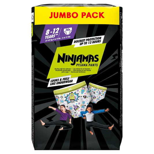 Ninjamas Pampers Ninjamas Pyjama Pants Boys 8-12 Years 14 per pack