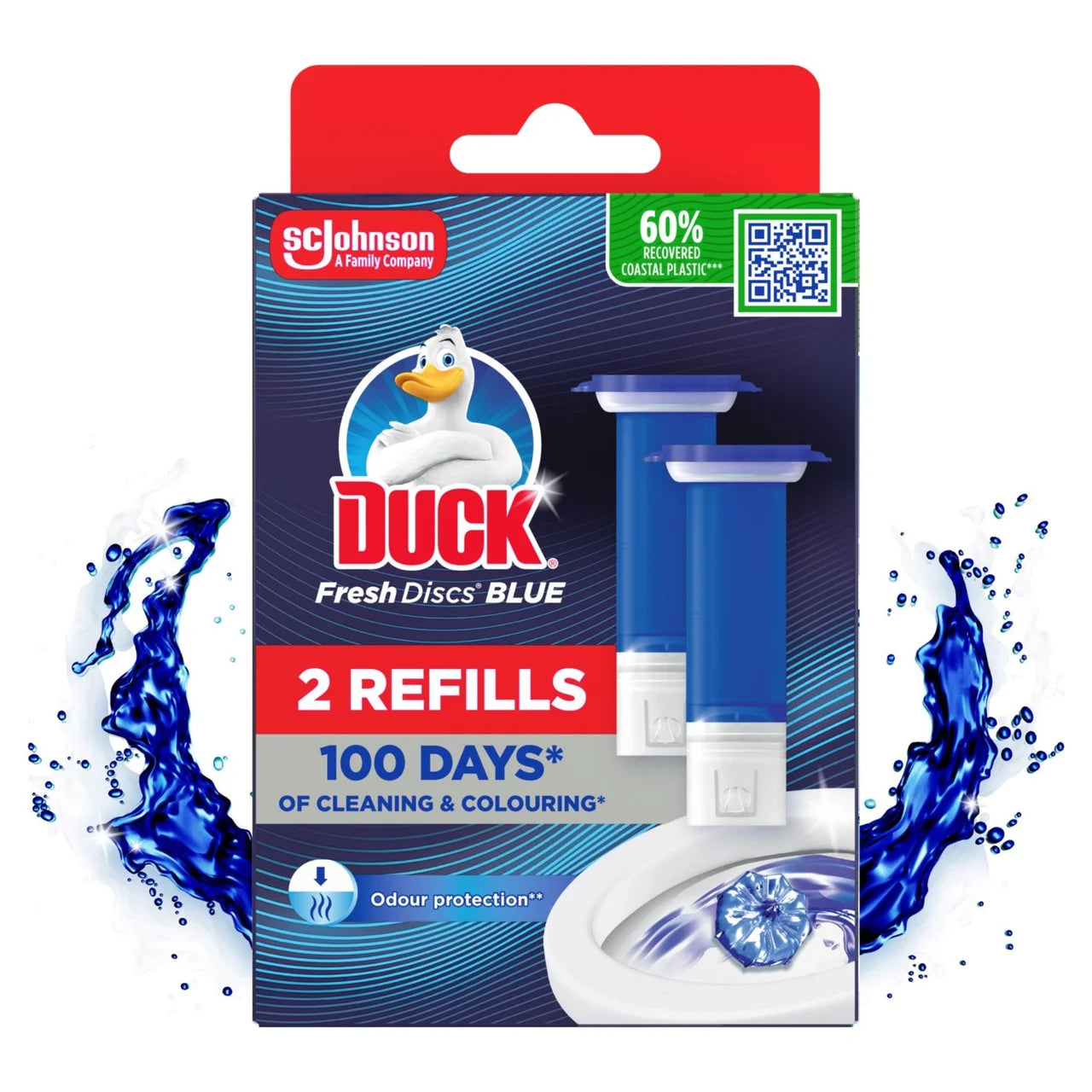Duck Toilet Fresh Disc Duo Refills Blue 2 x 36m