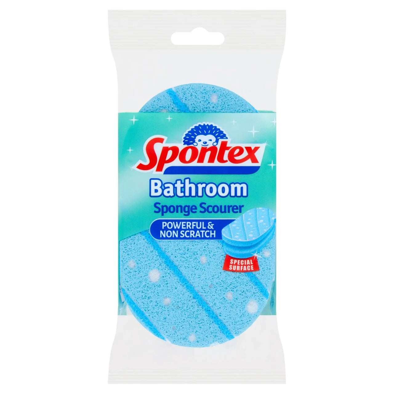 Spontex Bathroom Sponge Scourer - Use with Bathroom Cleaner