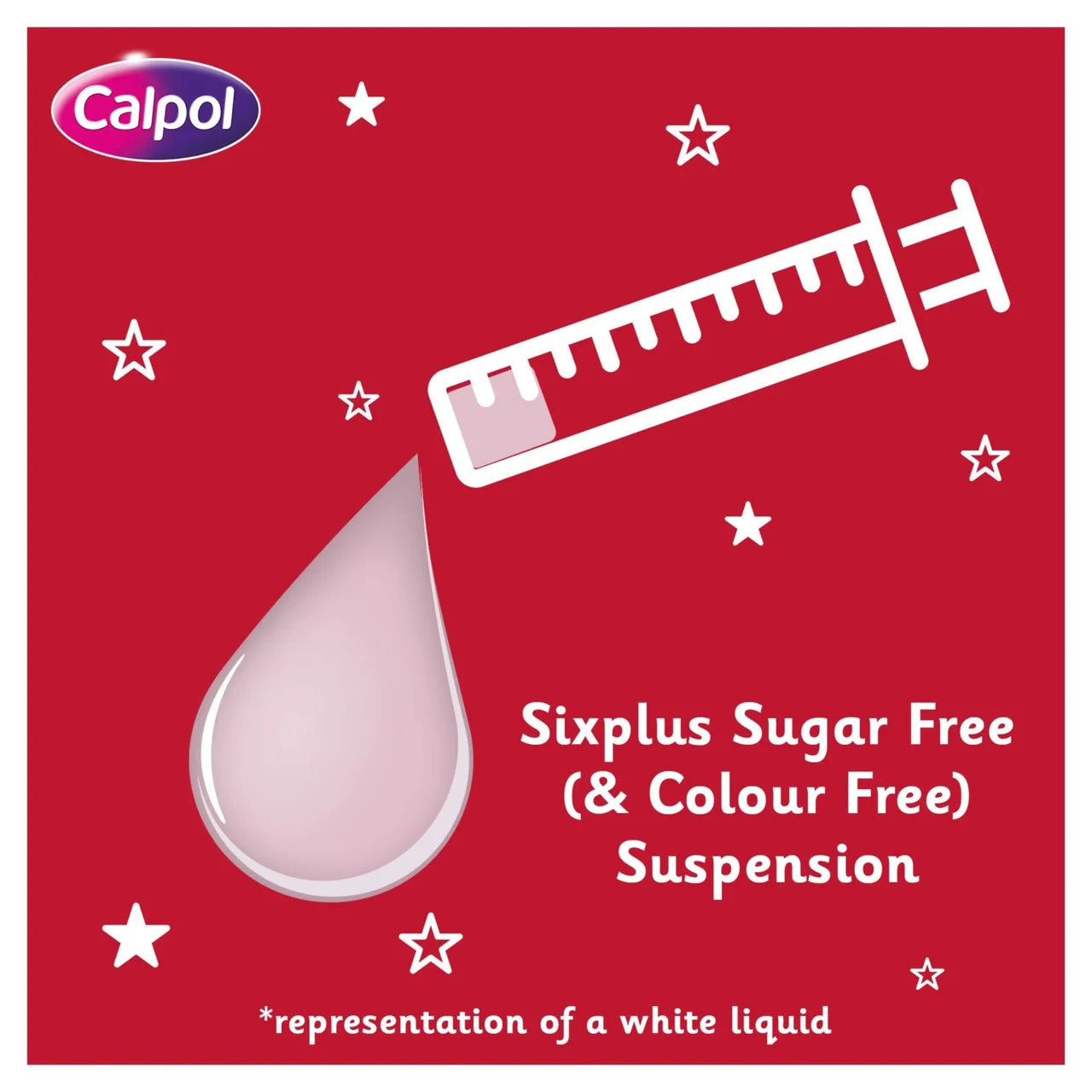 Calpol SixPlus Sugar Free Oral Suspension Strawberry 6+ Years 80ml