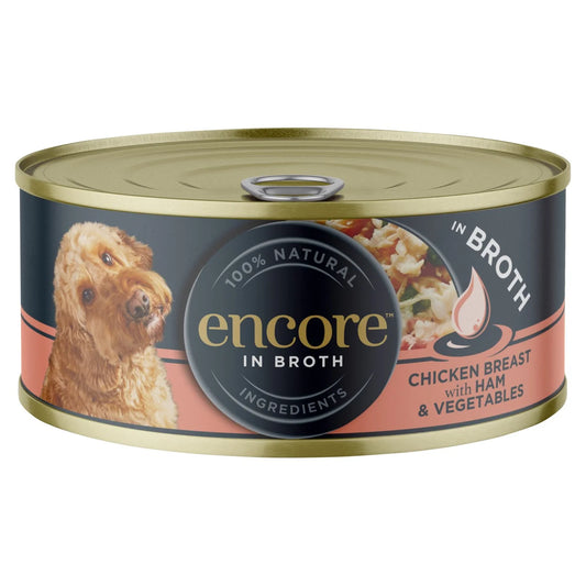 Encore Chicken, Ham & Vegetables Dog Tin 156g