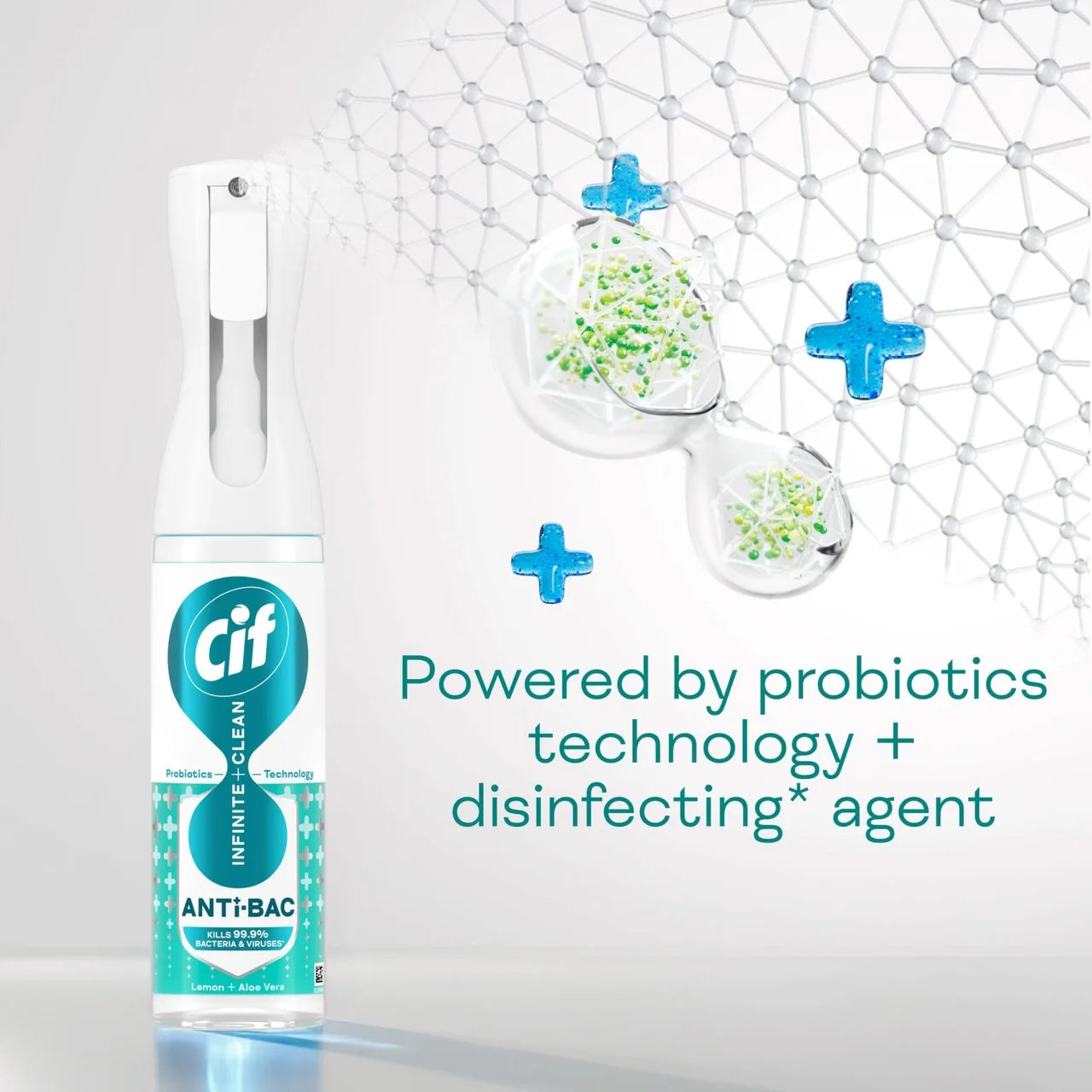 Cif Infinite Clean Anti-Bac All in One Cleaner Reload Lemon & Aloe Vera 280ml