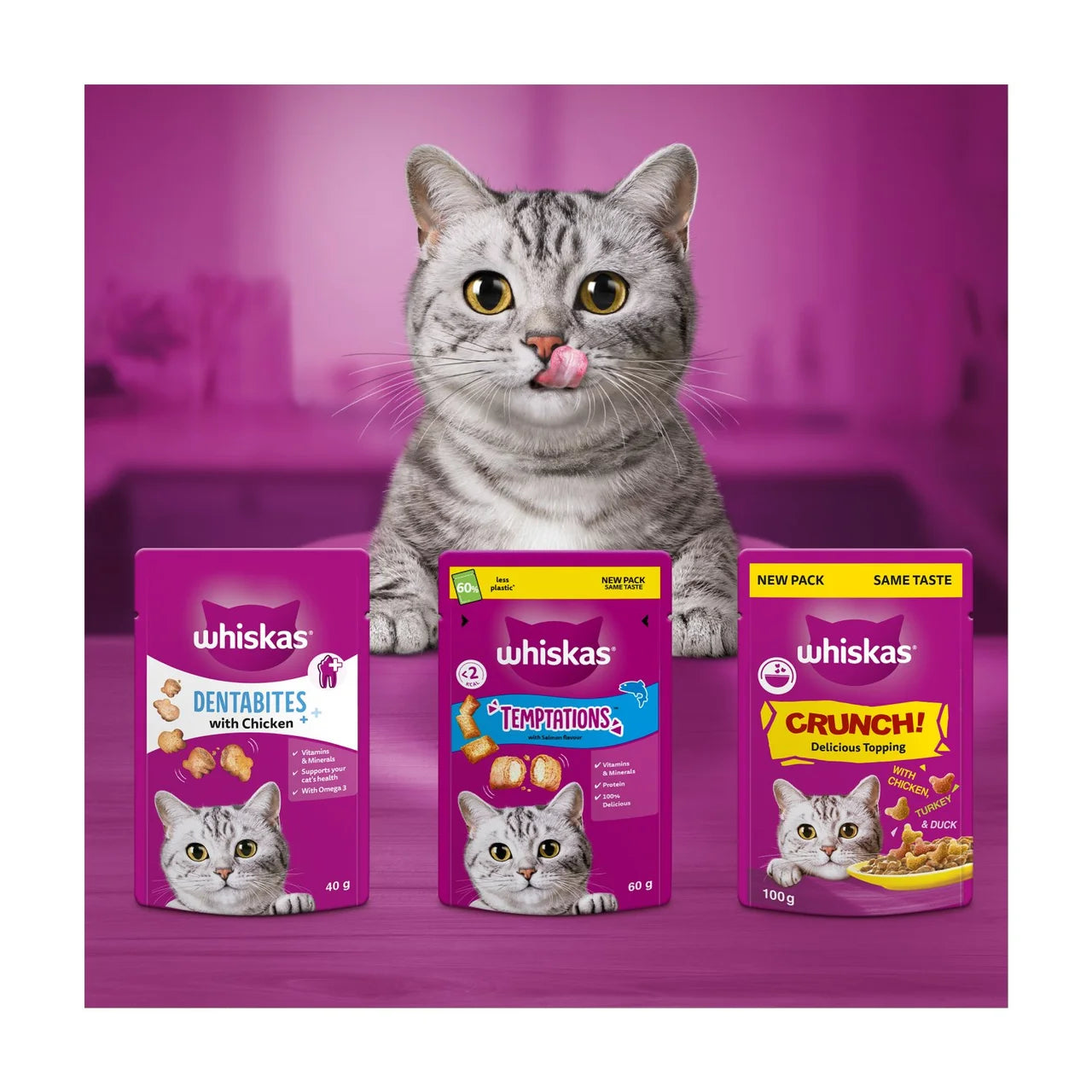 Whiskas Dentabites Cat Treats with Chicken 120g