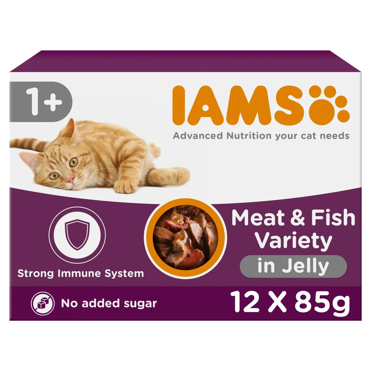 Iams Delights Adult Land & Sea Collection in Jelly Multipack 12 x 85g