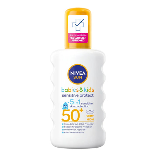 NIVEA SUN Kids Sensitive Protect SPF 50+ Sun Lotion Spray 200ml