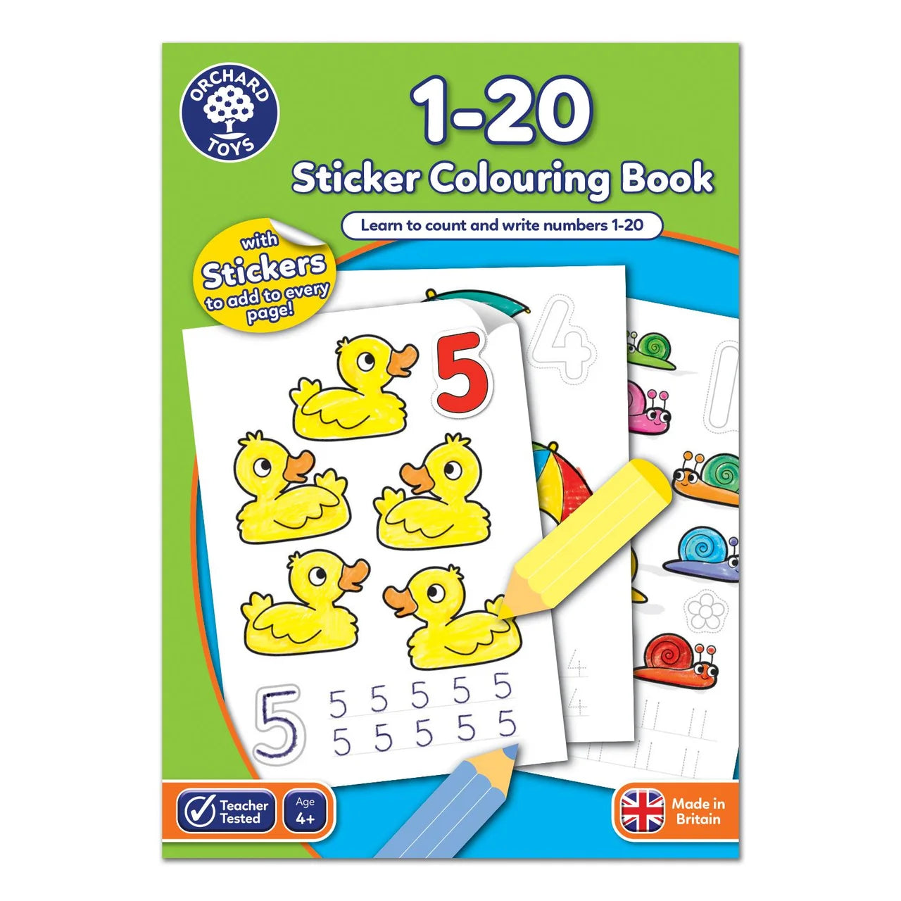 Orchard Toys 1-20 Sticker Colouring Book