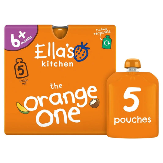 Ella's Kitchen The Orange One Smoothie Pouch Multipack 6+ Months 5 x 90g