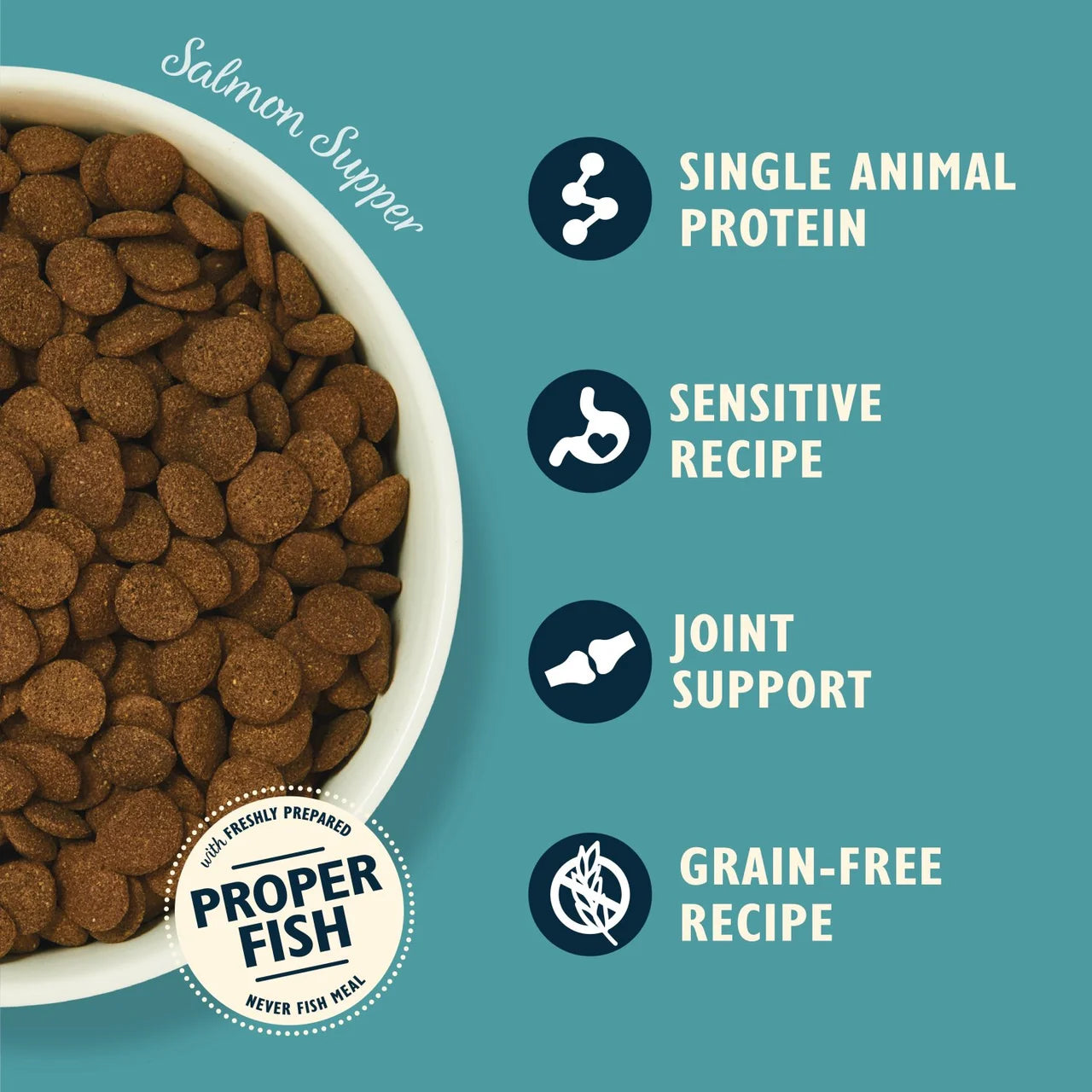 Lily's Kitchen Salmon Supper Grain Free Complete Adult Dry Dog Food 2.5kg