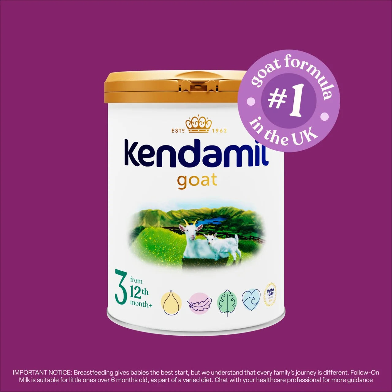 Kendamil Goat Toddler Milk Stage 3 From 12-36 Months 800g