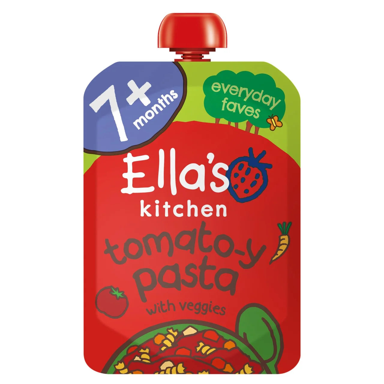 Ella's Kitchen Tomato Pasta Baby Food Pouch 7+ Months 130g