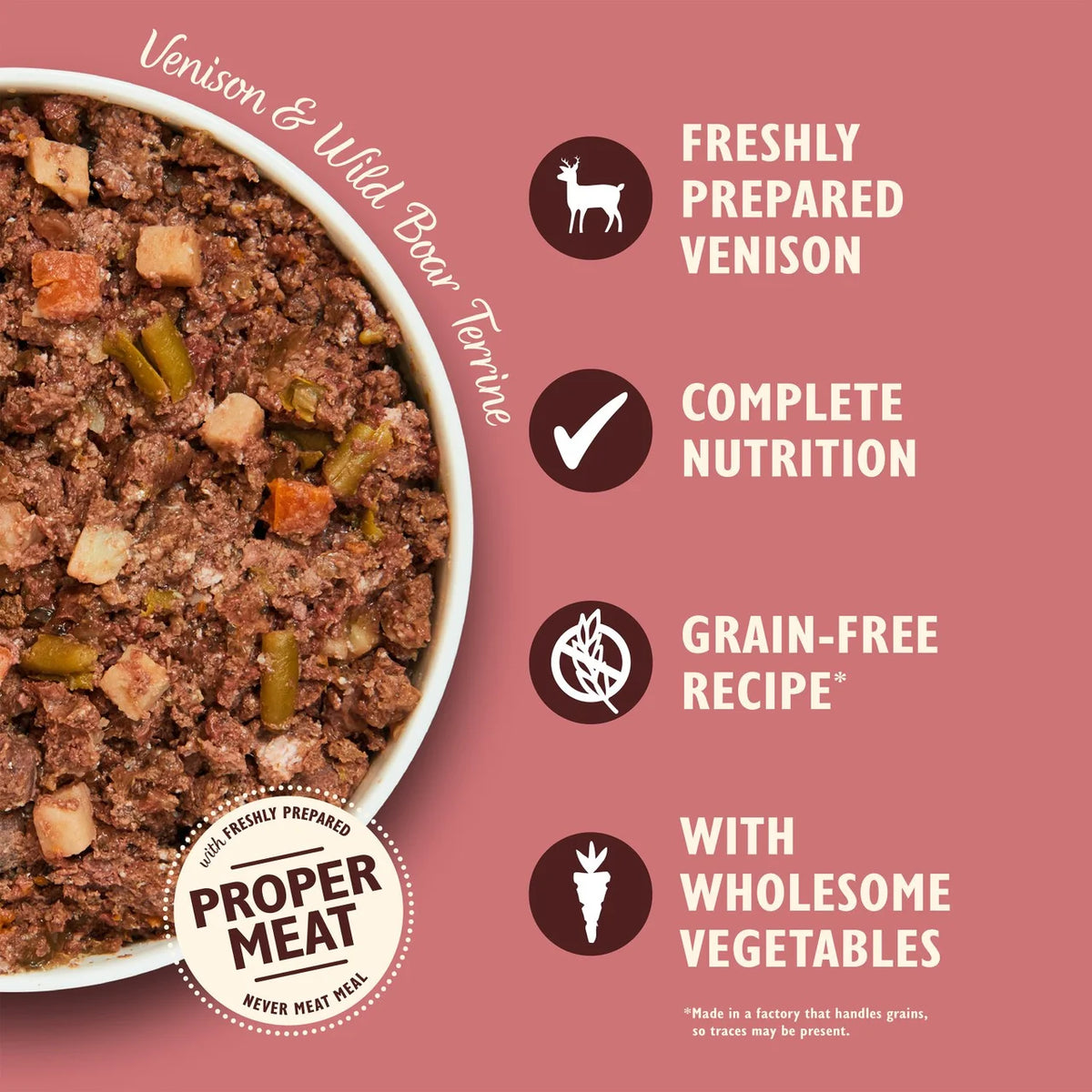 Lily's Kitchen Venison Terrine for Dogs 150g