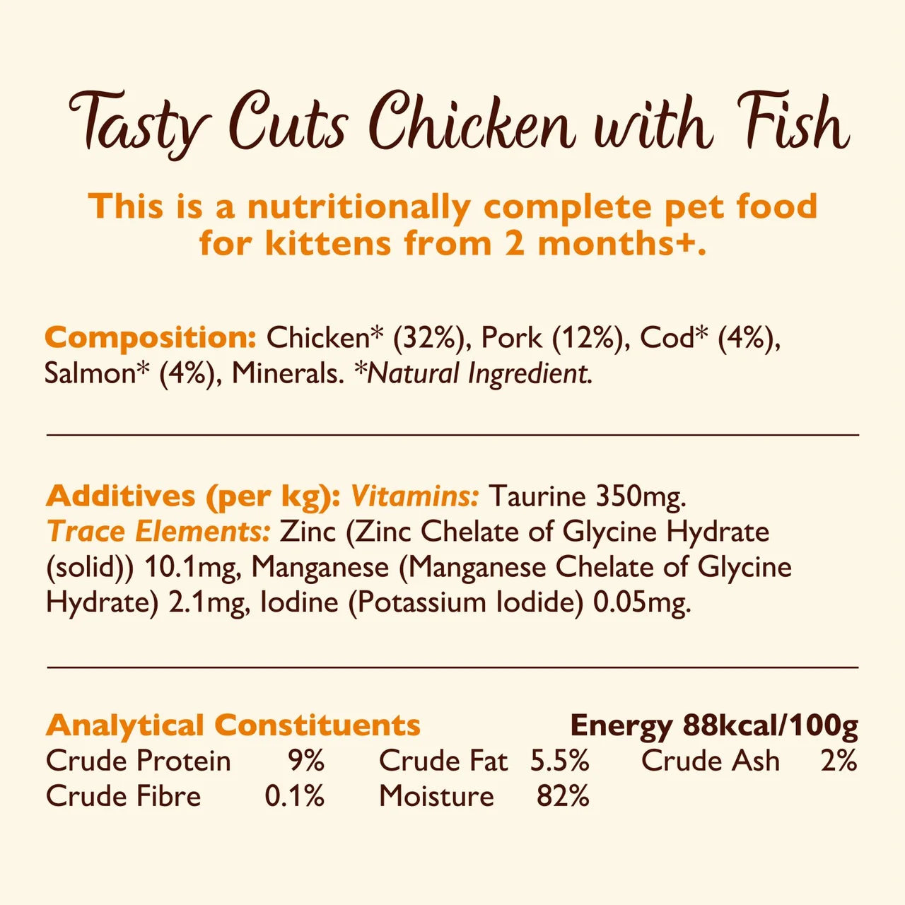 Lily's Kitchen Cat Tasty Cuts Kitten Mixed Multipack 8 x 85g