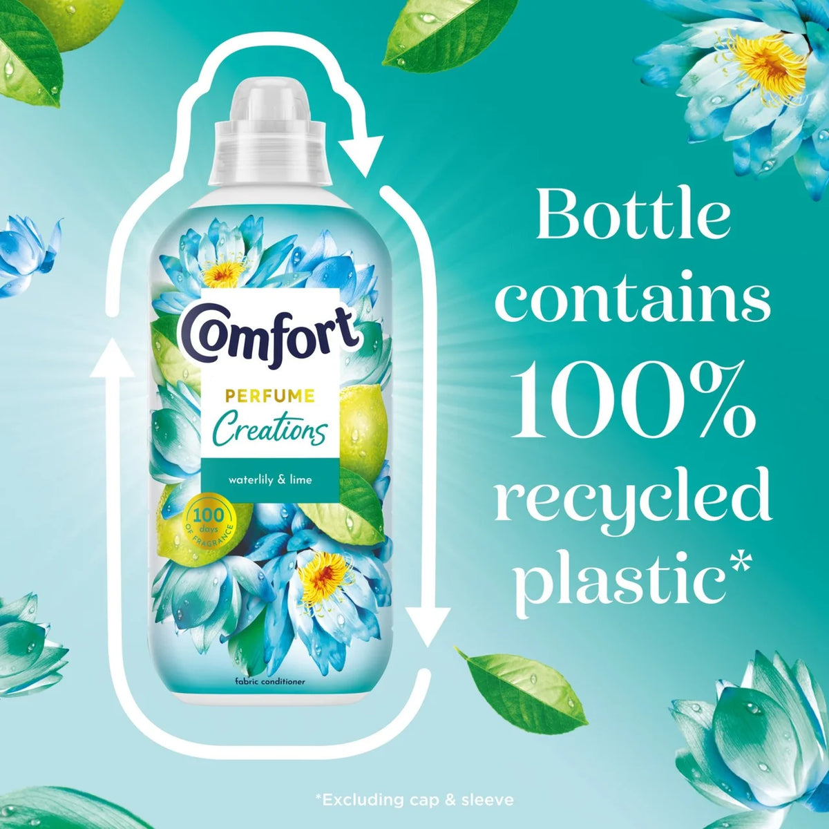 Comfort Perfume Creations Waterlily & Lime Fabric Conditioner 48 Washes 1400ml