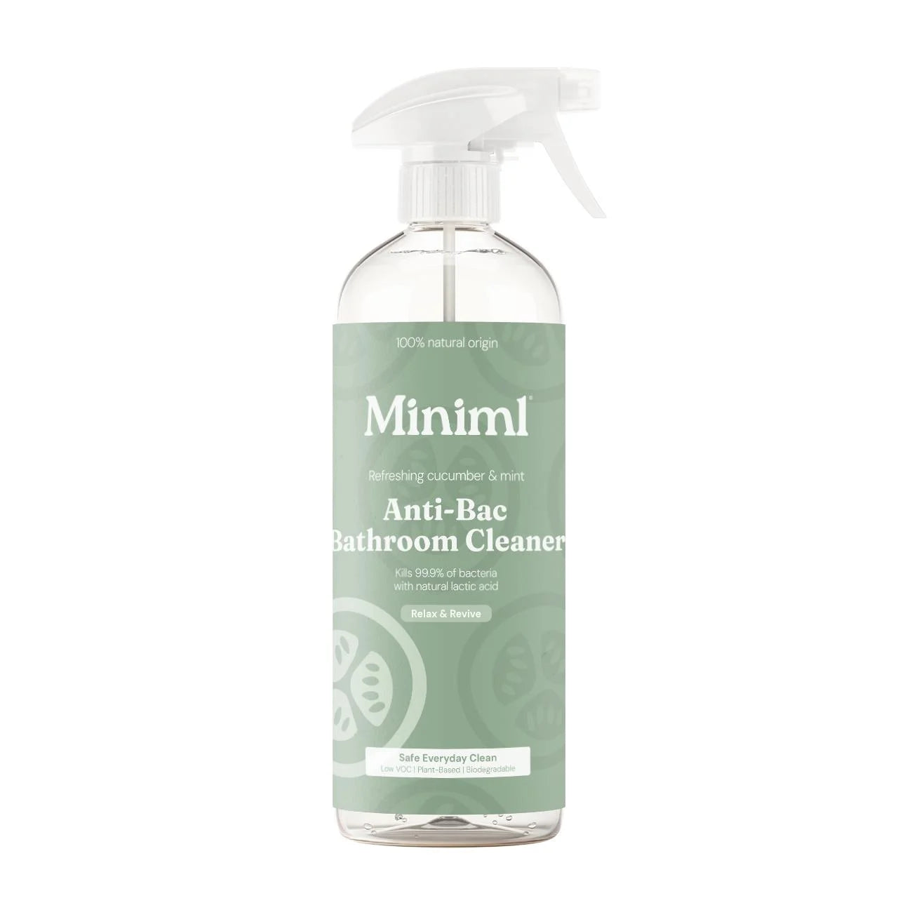 Miniml Cucumber & Mint Anti-Bac Bathroom Cleaner Spray 750ml