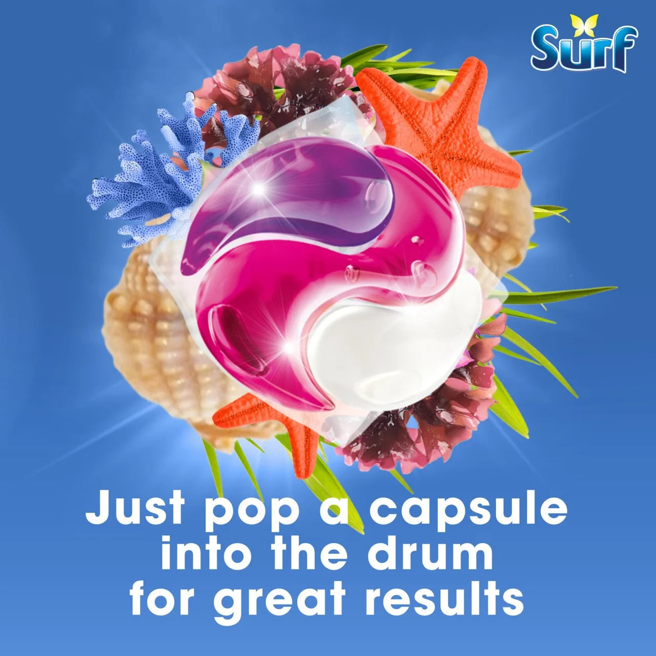 Surf Deep Sea 3 in 1 Laundry Washing Detergent Capsules 36 Washes