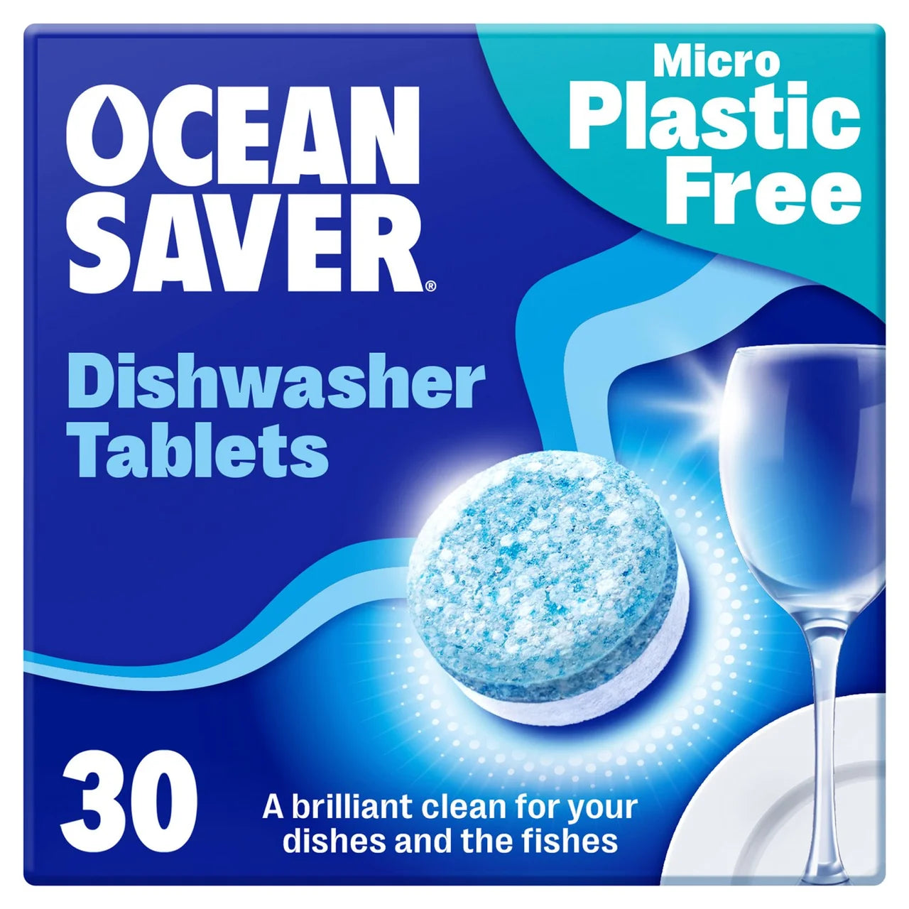 OceanSaver Plastic Free Eco Dishwasher Tablets 30 per pack