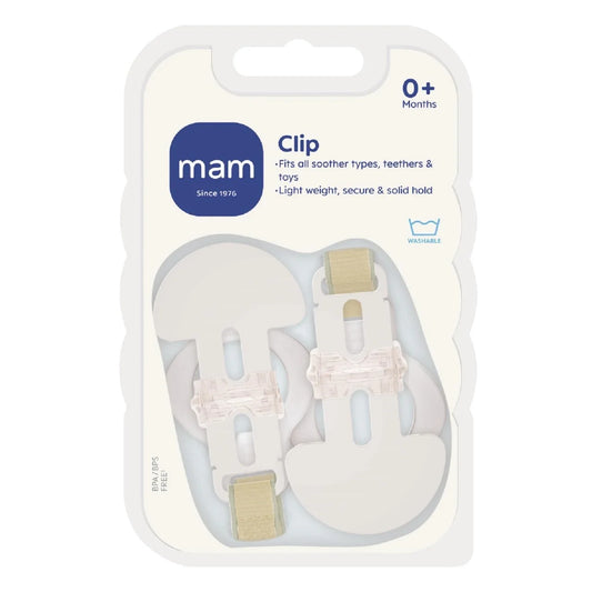 MAM Soother Clip Double Pack - Unisex