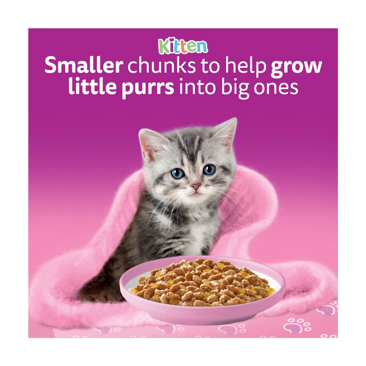 Whiskas Kitten 2-12mths Wet Cat Food Pouches Poultry Feasts in Jelly 40 x 85g