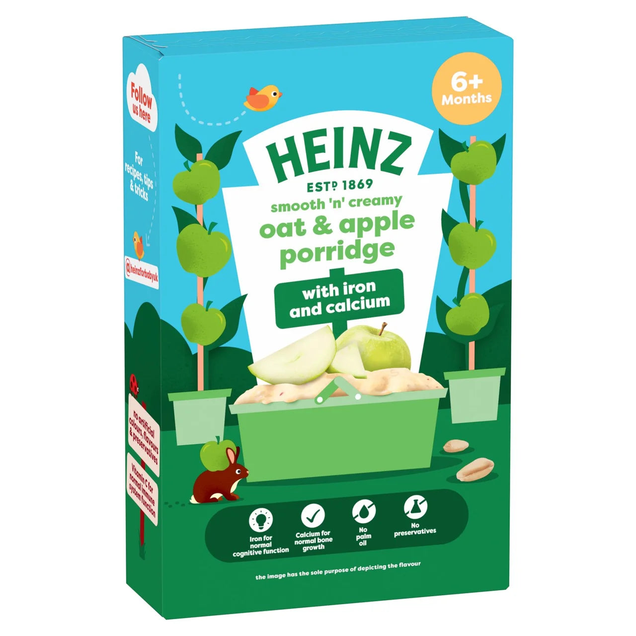 Heinz Oat Apple Porridge Baby Food 6+ Months 125g