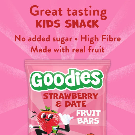 Goodies Strawberry & Date Fruit Bars Kids Snack Multipack 5 x 20