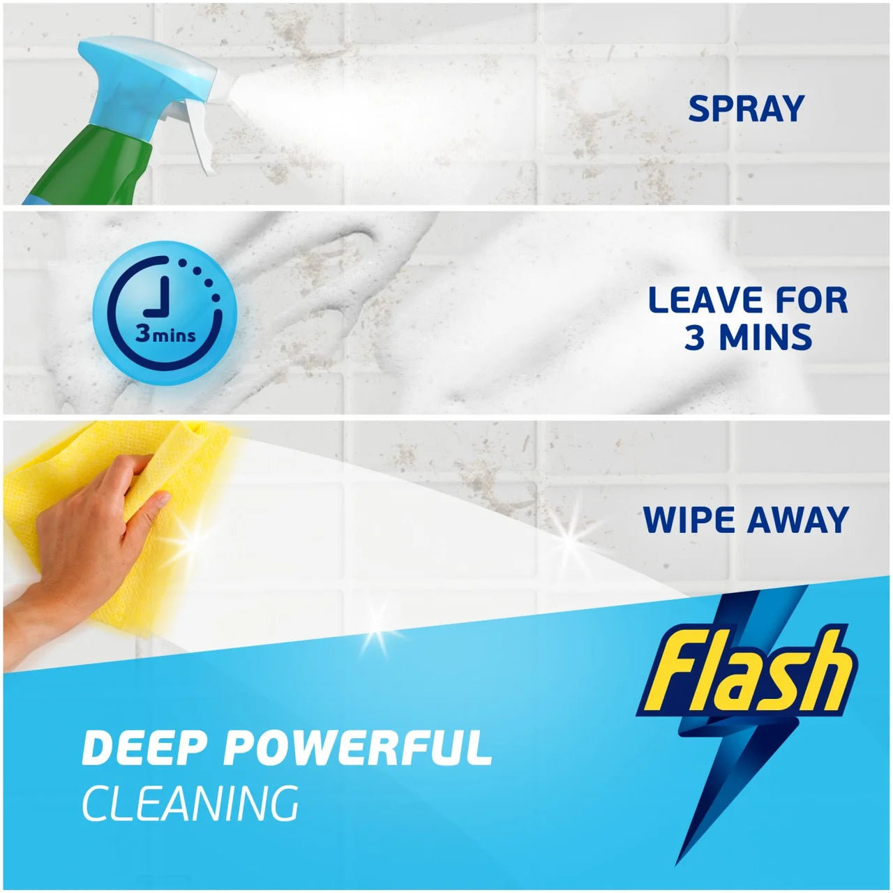 Flash Multipurpose Cleaning Spray With Bicarbonate 800ml