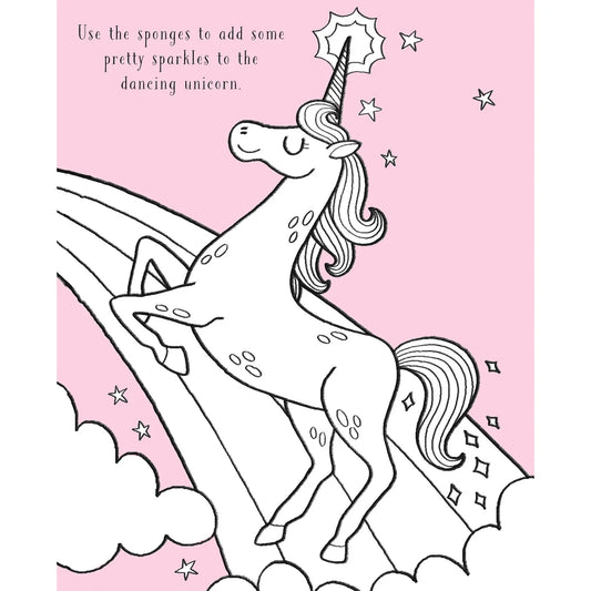 Unicorns and Magical Creatures Sponge Art