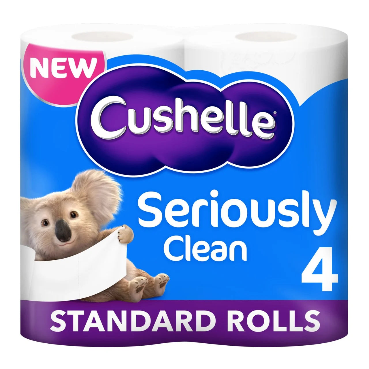 Cushelle Seriously Clean Toilet Rolls 4 per pack