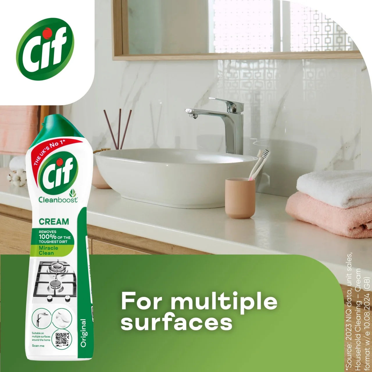 Cif Original Multipurpose Cream Cleaner 500ml