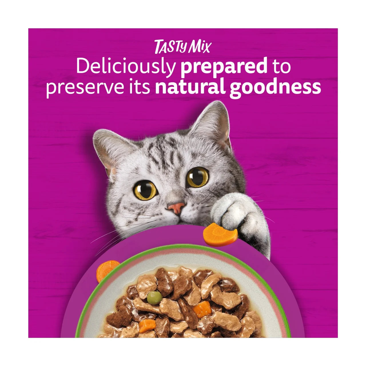 Whiskas 1+ Tasty Mix Chef's Choice Adult Wet Cat Food Pouches in Gravy 40 x 85g