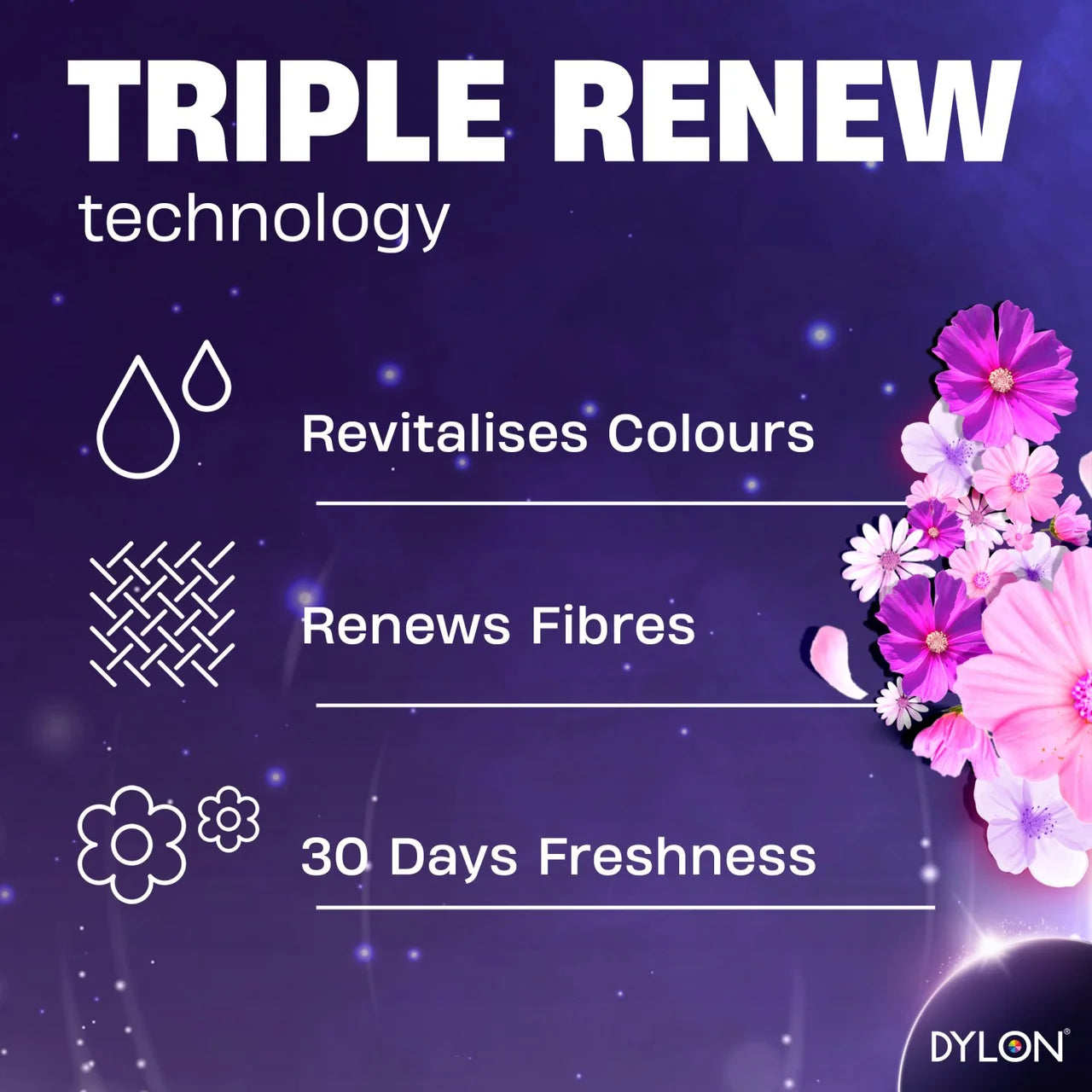 Dylon Renew Blossom Colour Laundry Detergent 30W 1.5L