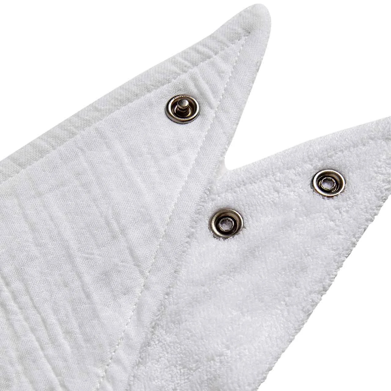 M&S Cotton Rich Dribble Bibs, White 5 per pack